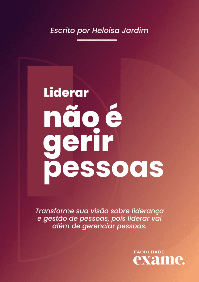 Liderar não é gerir pessoas