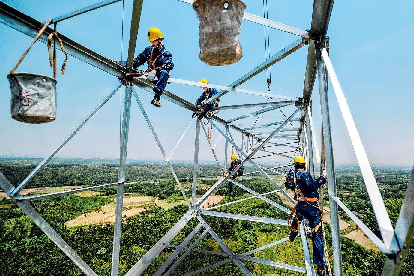 Linha de transmissão da  State Grid: Chinesa é favorita para o maior lote, com R$ 18 bi de investimentos  (China Daily/Divulgação)